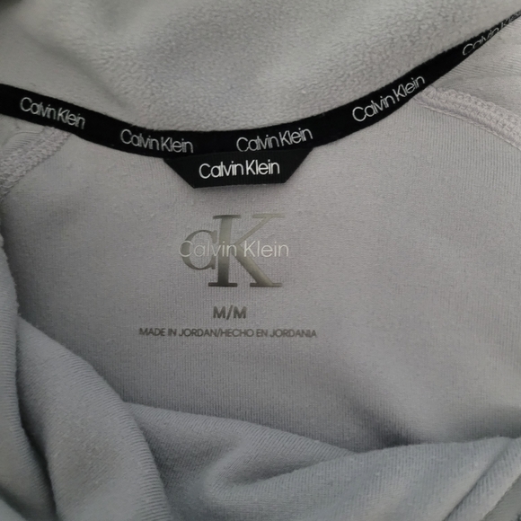 Calvin Klein Women's M Fleece Sweatshirt/Top Gray - Picture 4 of 10